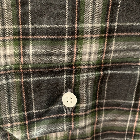 NEW ERNEST HEMINGWAY MEN'S FLANNEL EPAULETTE SHIRT $245 SIZE 15.5 - Picture 7 of 7